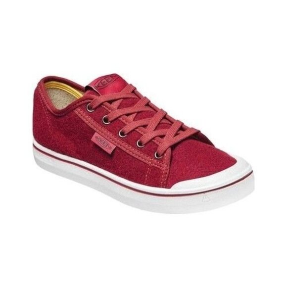 Keen Women's Elsa Lite Felt Sneaker in Red Felt/vapor Wool Blend - Size 5 - Picture 1 of 9